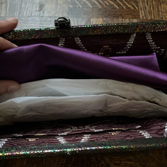 NWOT KOTUR Multicolored Evening Clutch w/ Dust Bag - Picture 10 of 15